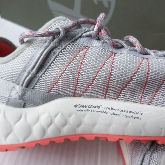 Timberland Wm Solar Wave Light Grey Mesh Low Top Lace-Up Eco Hiking Sneakers 7.5 - Picture 13 of 16